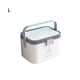 thumbnail image 3 of Moyic Caja de almacenamiento de pastillas ABS, portátil, con mango ergonómico, gran capacidad, y elegante, sellado, a prueba de humedad, Almacenamiento y organización del hogar gris grande Moyic HA070185-06, 3 of 6