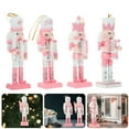 thumbnail image 5 of 4pcs Christmas Nutcracker Adornments Xmas Hanging Pendants Nutcracker Desktop Decoration, 5 of 5