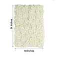 thumbnail image 3 of Efavormart 4 Pack 11 Sq ft. UV Protected CREAM 3D Silk Rose & Hydrangea Flower Panel Wall Mat for DIY Party Centerpieces Decor, 3 of 10