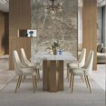 thumbnail image 2 of Luxury Designer Dining Table Italian Style White Restaurant Creative Modern Minimalist Rectangular Muebles Hogar Hotel Furniture My Lux Decor Round, 2 of 14