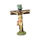 thumbnail image 2 of Figura de crucifijo de Jesús, estatua de escritorio, adorno religioso de oración, de pared de Jesús para estantería, jardín y hogar., 2 of 9