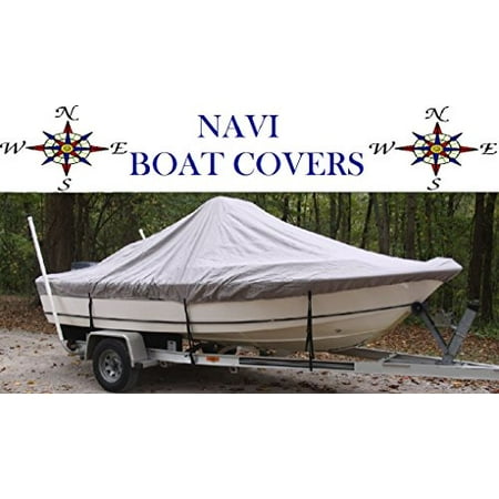 NAVI GRAY CENTER CONSOLE BOAT COVER FOR 14.5' - 15.5' BOAT (SHIPS SAME OR NEXT BUSINESS