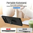 thumbnail image 3 of Designed for Google Pixel 6 Case, Military-Grade Drop Protection, Shockproof Phone Case Cover, Magnetic Car Mount Ring Kickstand Bumper Hard Case for Google Pixel 6,Black, 3 of 8