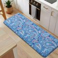 thumbnail image 5 of Blue Paisley Pattern Kitchen Rug Mat,Kitchen Runner Rugs Non Skid Washable,Decorative Kitchen Floor Mats for Kitchen,Sink,Laundry,17"x47.2", 5 of 7