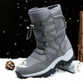 thumbnail image 1 of Bottes d'Hiver pour la Neige Chaussures de Travail Montantes Hommes Antidérapantes pour Randonnée Escalade Camping, 1 of 8