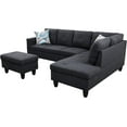 thumbnail image 3 of Brea3 Piece Right Facing Sectional Sofa Set With Ottoman, 3 of 5