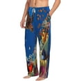 thumbnail image 2 of Balery Men'S Colorful Coral Reef Pants,Sleepwear Pants,Pajama Pants,Pj Bottoms Drawstring And Pockets-Large, 2 of 9