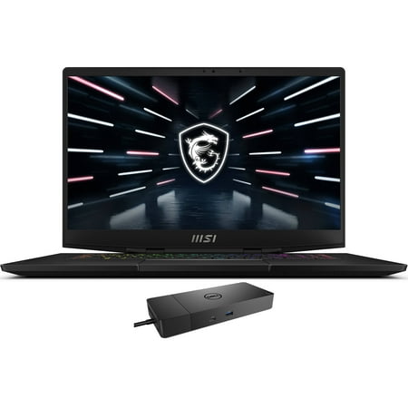MSI Stealth GS77 Gaming/Entertainment Laptop (Intel i9-12900H 14-Core, 17.3in 144Hz Full HD (1920x1080), NVIDIA GeForce RTX 3060, Win 10 Pro) with WD19S 180W Dock