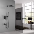thumbnail image 2 of 16 Inch Bathroom Rain Shower System Set Wall Mount, with Handheld Shower Head and Tub Spout, 2 of 7