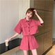 thumbnail image 1 of Conjunto de Pijama con botones para mujer, ropa de dormir Coreana de 2 piezas, ropa de noche sólida, traje de casa, 2023, 1 of 4