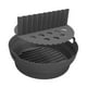 thumbnail image 3 of Revestimiento plegable de silicona para freidora de aire, accesorios para horno, redondo, resistente al calor, práctica bandeja plegable de repuesto Negro con divisor, 3 of 8