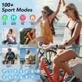 thumbnail image 2 of Montre Intelligente pour Femme, Écran Fin de 1,27 Pouce, Bracelet d'Activité avec Fonction Appels Bluetooth (Répondre et Passer), Compatible Android et iPhone, Étanche IP68, Plus de 110 Modes Sportifs (2 Bracelets), Rose, 2 of 8