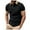 Black, variant on HOWPAY Short Sleeve Polo Shirts for Men Summer Casual Solid Color Classic Button T-Shirt Lightweight Athletic Work Collared Polo T-Shirts Black L