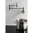 thumbnail image 3 of Kingston Brass KS3106CG Fuller Wall Mount Pot Filler Faucet, Polished Nickel, 3 of 7