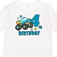 thumbnail image 4 of Inktastic 4th Birthday Monster Truck Boys Long Sleeve Toddler T-Shirt, 4 of 5