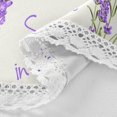 thumbnail image 4 of Coolnut 60" Lavender Flower Round Tablecloth, Waterproof Spillproof Polyester Fabric Table Cover with Zipper Umbrella Hole for Outdoor Patio Garden Dining Party, 4 of 7