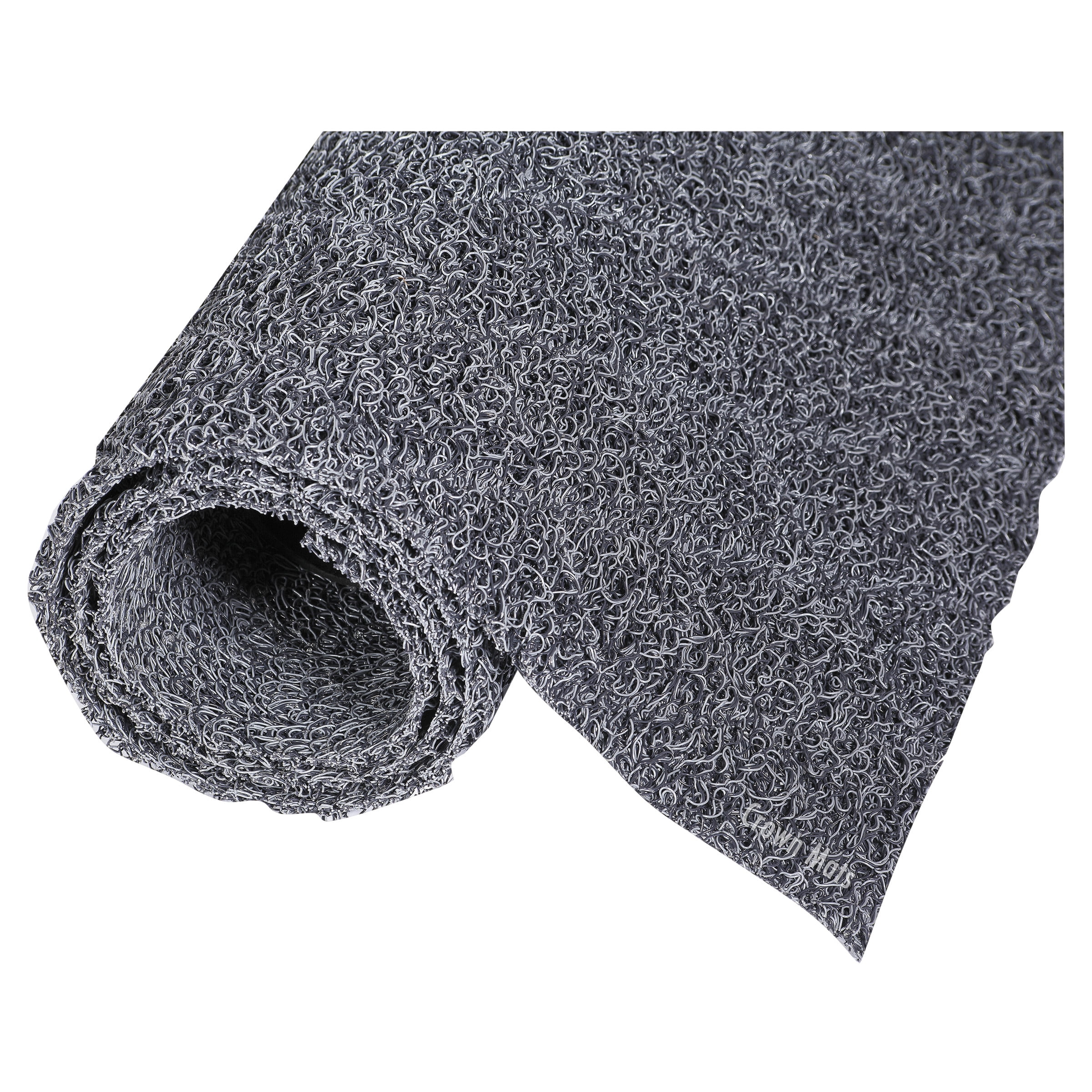 Crown Diamond Deluxe Duet VinylLoop Scraper Mat, Vinyl, 36 x 240, Gray