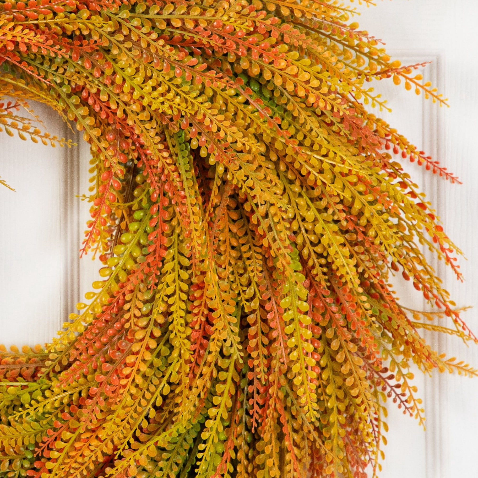 28in. UV Artificial Fall Wheat Grass Wreath