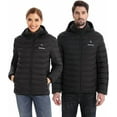 thumbnail image 5 of Venustas Heated Jacket with Battery Pack (Unisex), Heated Coat for Women and Men with Detachable Hood (Black,XS), 5 of 9