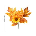 thumbnail image 3 of Artificial Fall Flower Bouquet with Sunflowers Pumpkins Maple Leaves for Thanksgiving Halloween Home Table Centerpiece Decor, 3 of 5