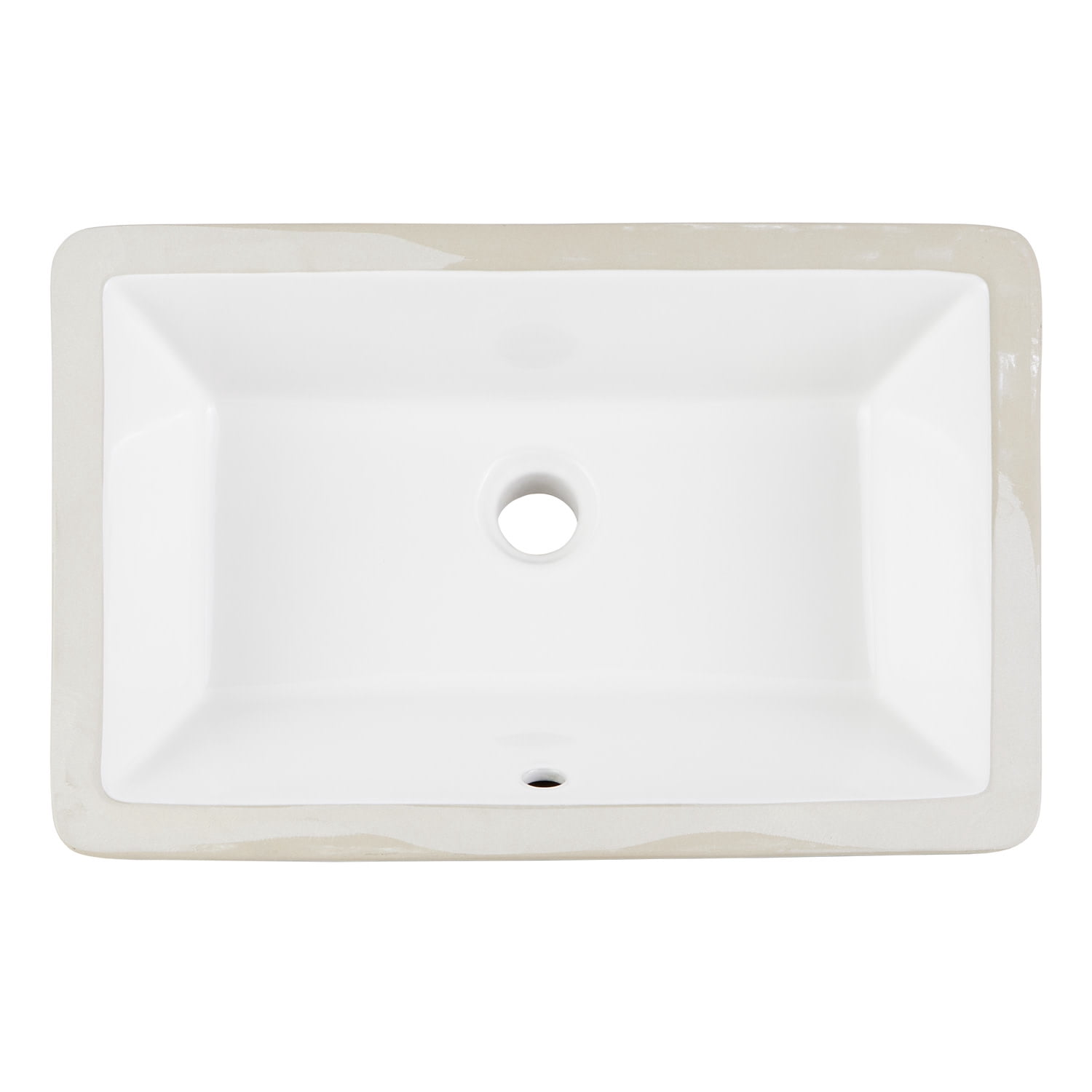 Open Box Signature Hardware 948630 Sawgrass 21" Rectangular Vitreous China Undermount Bathroom Sink