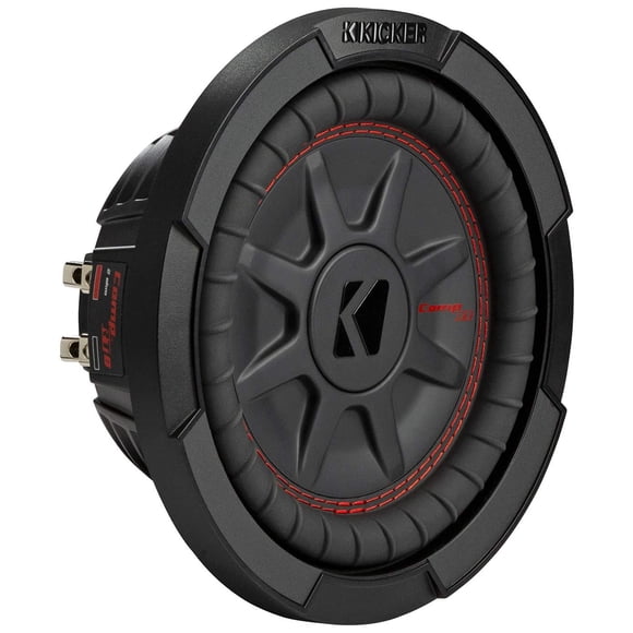 KICKER 48CWRT82 CompRT 2 Ohm 600 Watts 8 Inch Car Audio Stereo Subwoofer