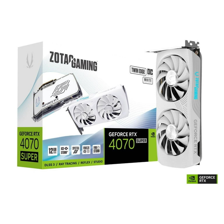 ZOTAC GeForce RTX 4070 SUPER 12GB　ホワイト ZOTAC GAMING GeForce RTX 4070 SUPER Twin Edge OC White DLSS 3 12GB