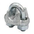 thumbnail image 6 of (10 Pack)1/4" Forged Wire Rope Clamp for Stainless Steel Wire Rope - Galvanized U Bolt Wire Rope Turn Back 4.75" Cable Clips for Metal Fence, Antenna, Clothesline, Rigging Hardware, Cage, 6 of 8