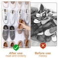 thumbnail image 7 of LUIISIS 28 Large Pockets Over The Door Shoe Organizer, Hanging Shoe Organizer for Closet, Premium Clear Shoe Rack for Door, Shoes Hanger Organizers Storage Holder for Back of Door and 3 Metal Hook, 7 of 7