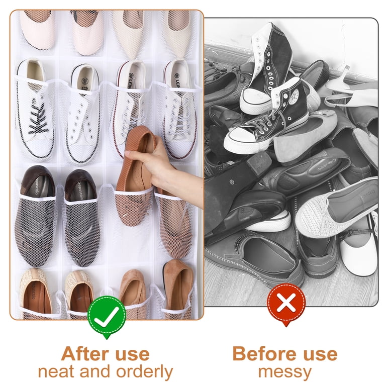 Luiisis 28-Pocket Over-the-Door Shoe Organizer photo 7