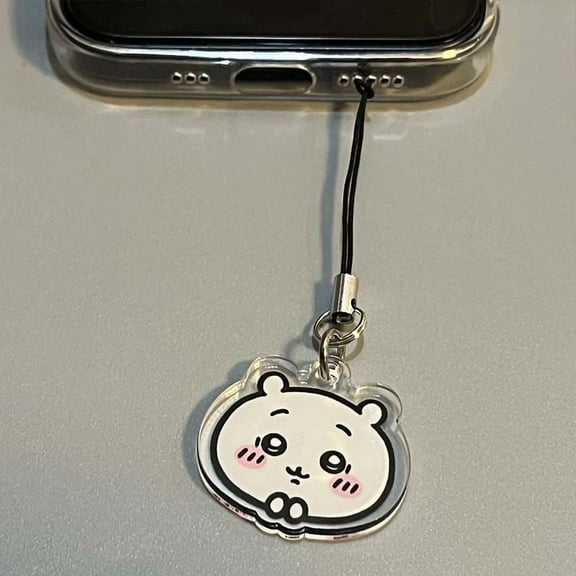 Chiikawa Food Series Keychain Hachiware Usagi Cute Key Chain Anime Acrylic Phone Strap Backpack Pendant Gift