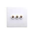 thumbnail image 1 of Interruptor de palanca Methold Enchufe de pared Blanco antiguo, 1 of 6