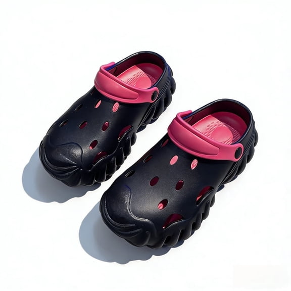 1 Pairs Women Comfortable Clogs Shoes Soft Breathable Non-Slip Unisex Garden Outdoor Beach Clog Sandals(Black)