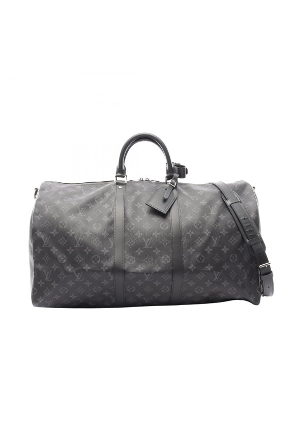Pre-Owned Louis Vuitton Keepall Bandoulire 55 Monogram Eclipse 2-Way Boston Bag/Handbag,...