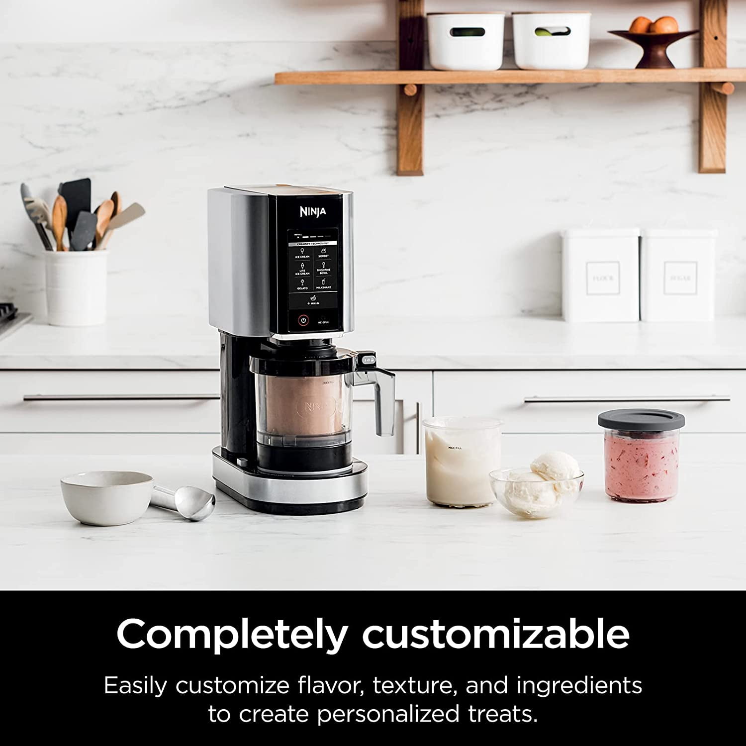 Restored Ninja Ice Cream Smoothie Maker (Refurbished)