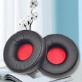 thumbnail image 3 of par de almohadillas para auriculares con aislamiento de ruido, reemplazables, de piel sintética y proteína elástica, para auriculares de juego Plantronics BackBeat FIT 505 500, color negro, 3 of 5