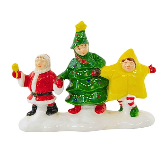 Enesco 3.50In We're Going To A Christmas Pageant, Ceramic, The Original Snow Village Series 54356