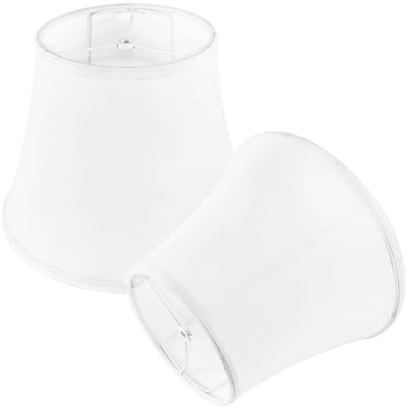 Lamp Shades Set of 2, 8"x13"x10" Large White Lampshades, Drum Lampshade for Table Lamps Floor Lamp, Natural Linen Fabric Replacement Lamp Shade, Hand Crafted Medium Lampshade,$$Tools & Hardware Other