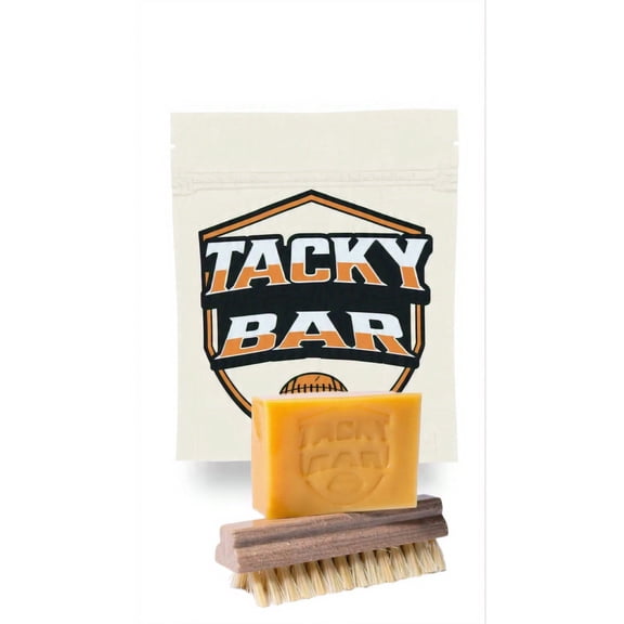 Tacky Bar and brush - Football prep enhances grip and conditions leather