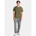 thumbnail image 2 of Athletic Works Men's and Big Men's Fleece Cargo Sweatpants, Sizes XS-4XLT, 2 of 5