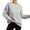 Light Ashy, variant on Women's Crewneck Sweatshirt Long Sleeve Loose Fit Casual Pullover Top Spring Fall Essentials XXL Size Black