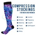 thumbnail image 2 of FORMRS Womens Knee High Socks Casual Long Thick Travel Daily Wear, 1 Pair, Neon Pink Starfish, 2 of 6