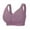 Purple, variant on Front Closure Wireless Bras for Women Full Coverage No Underwire Comfort Lift Bra with Wide Straps Plus Size