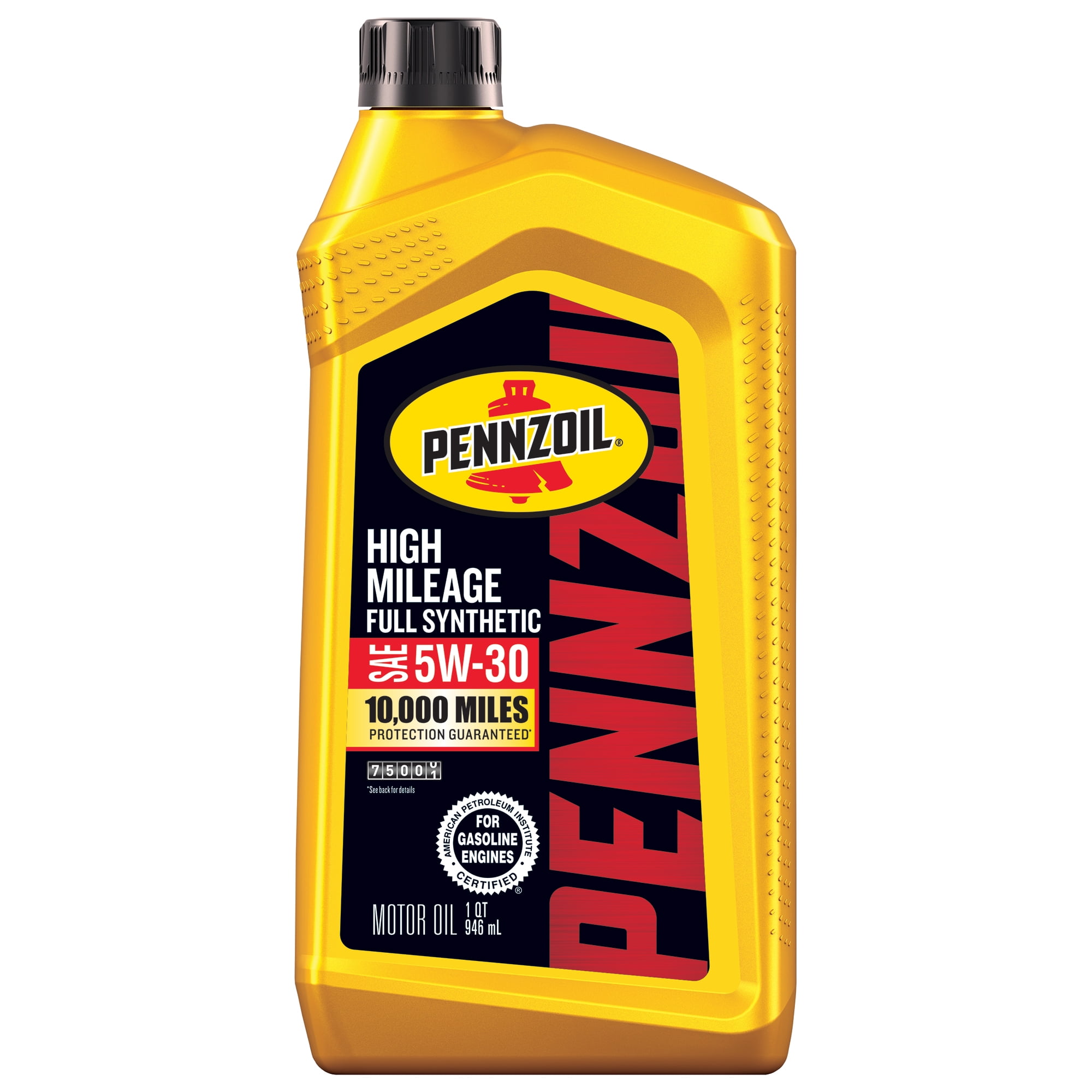 Pennzoil High Mileage Full Synthetic 5W-30 Motor Oil, 1 Pennzoil High Mileage Full Synthetic 5W-30 Motor Oil, 1