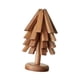 thumbnail image 4 of Alfombrilla aislante, posavasos de madera con forma de , almohadilla resistente al calor, mantel de madera para mesa, mantel individual de madera 4 piezas de nogal negro, 4 of 9