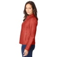 thumbnail image 3 of Jessica London Women's Plus Size Zip Front Leather Jacket, 3 of 6