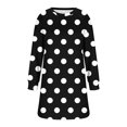 thumbnail image 4 of Summer Casual Dress,Ladies Fashionable and Casual Fall and Winter Round Neck Long Sleeved Printing Dress, 4 of 6