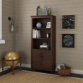 thumbnail image 2 of kathy ireland Office Volcano Dusk 3 Shelf Bookcase with Doors, 2 of 7