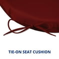 thumbnail image 2 of Peace Nest U Shaped 17" x 16" Red Solid Print Round Chair Outdoor Seating Cushion, Waterproof Patio Furniture Cushions, Set of 4, 2 of 6