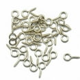 thumbnail image 1 of 50x Tiny Mini Eye Pins Eyepins Hooks Eyelets Screw, 1 of 5